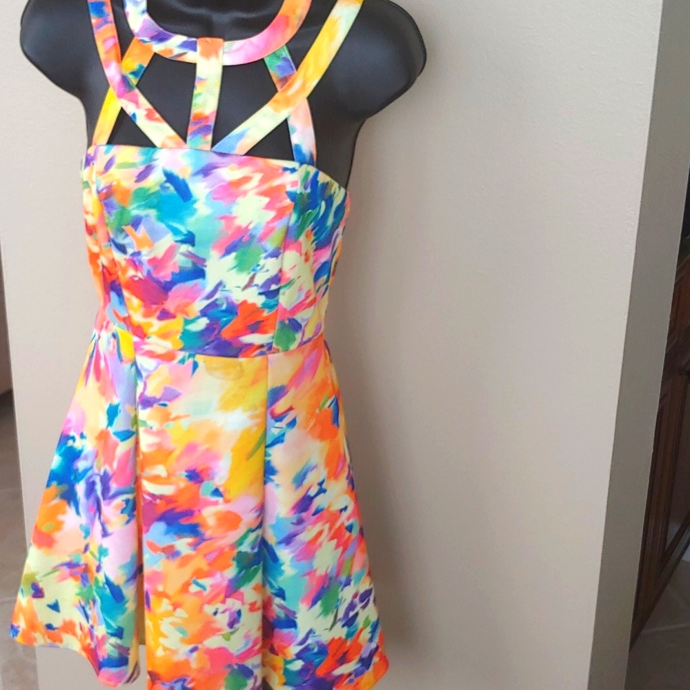 🌞 SALE 4 for $30           Colorful Cute Fitted Dress